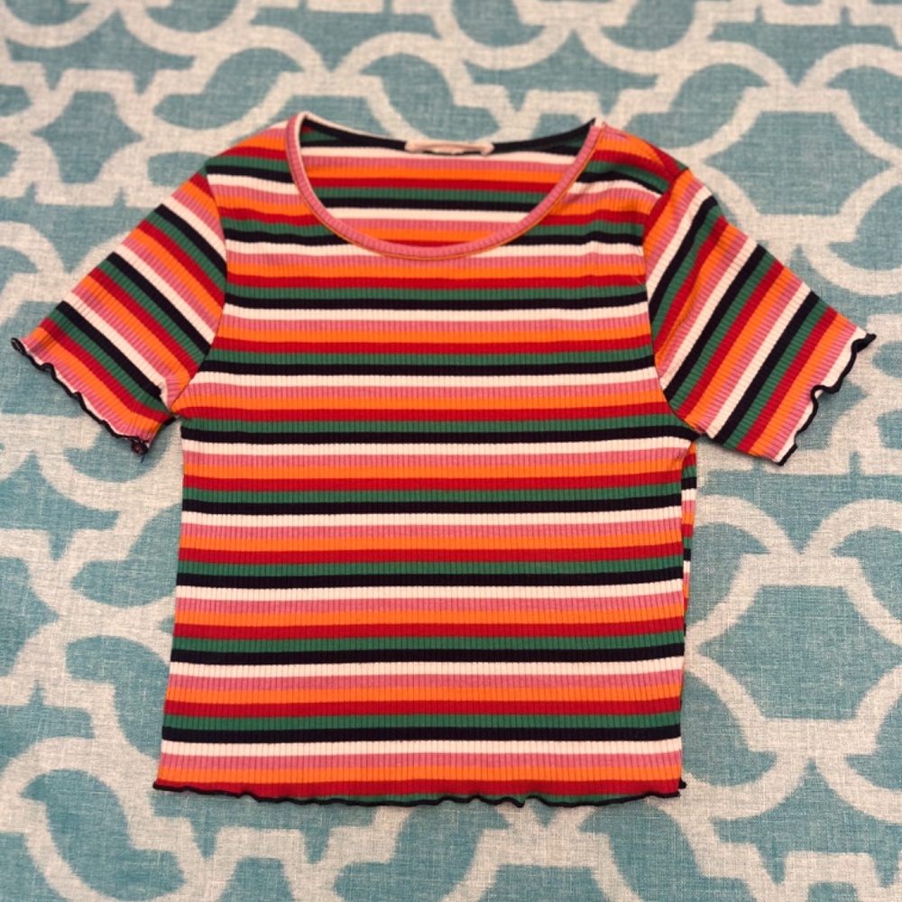 Caution to the Wind Striped T-shirt